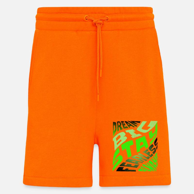 DREAM BIG Neon Typografie - Shorts - made by SPREAD - SUNSET ORANGE