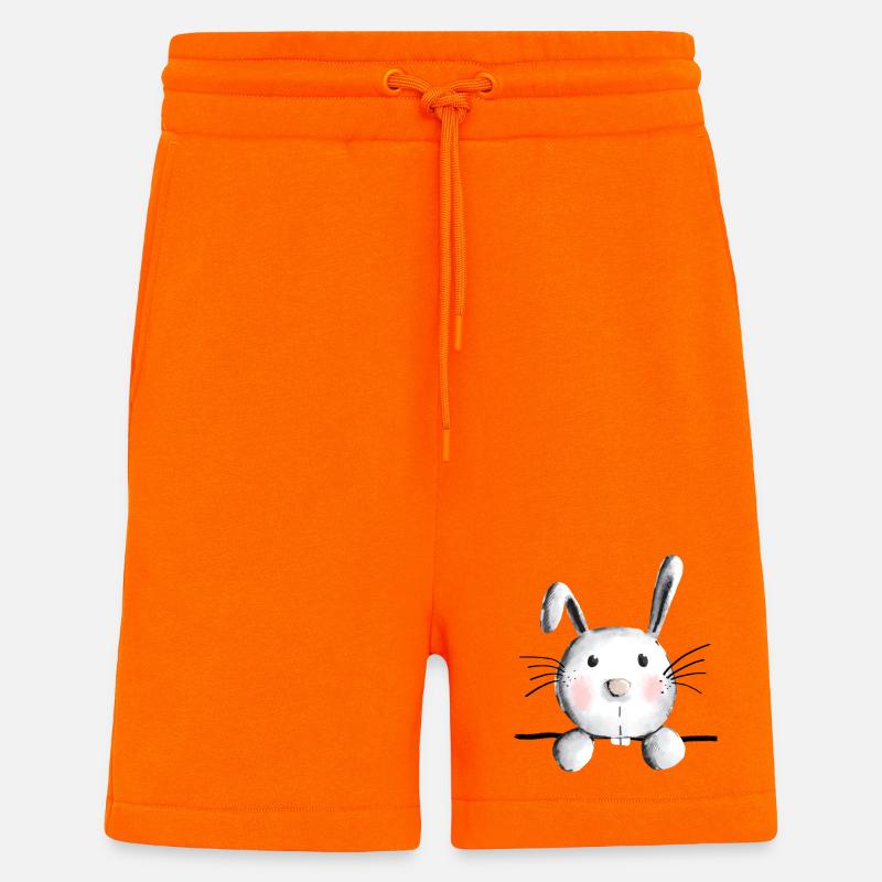 Cute bunny - bunny - rabbit - rabbit - Shorts - made by SPREAD - SUNSET ORANGE