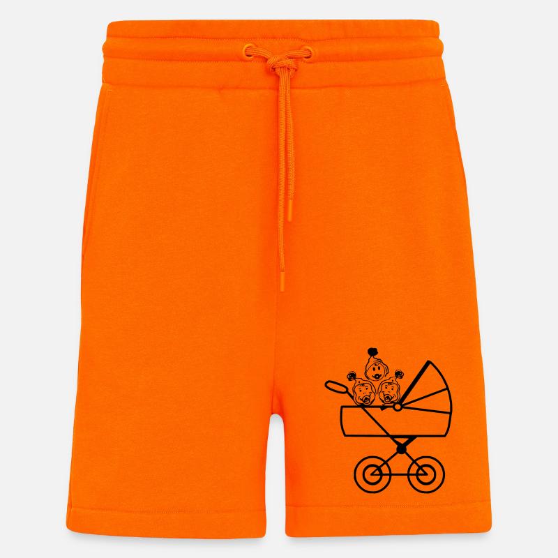 Drillinge Babys - Shorts - made by SPREAD - SUNSET ORANGE