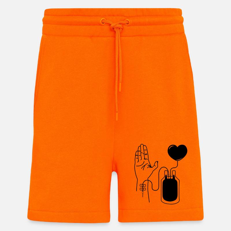 Blut spenden - Shorts - made by SPREAD - SUNSET ORANGE