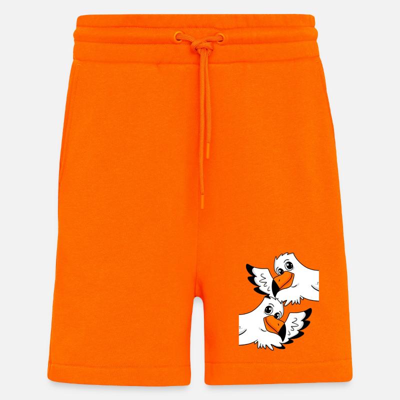 Seagull Greeting Welcome - Shorts - made by SPREAD - SUNSET ORANGE
