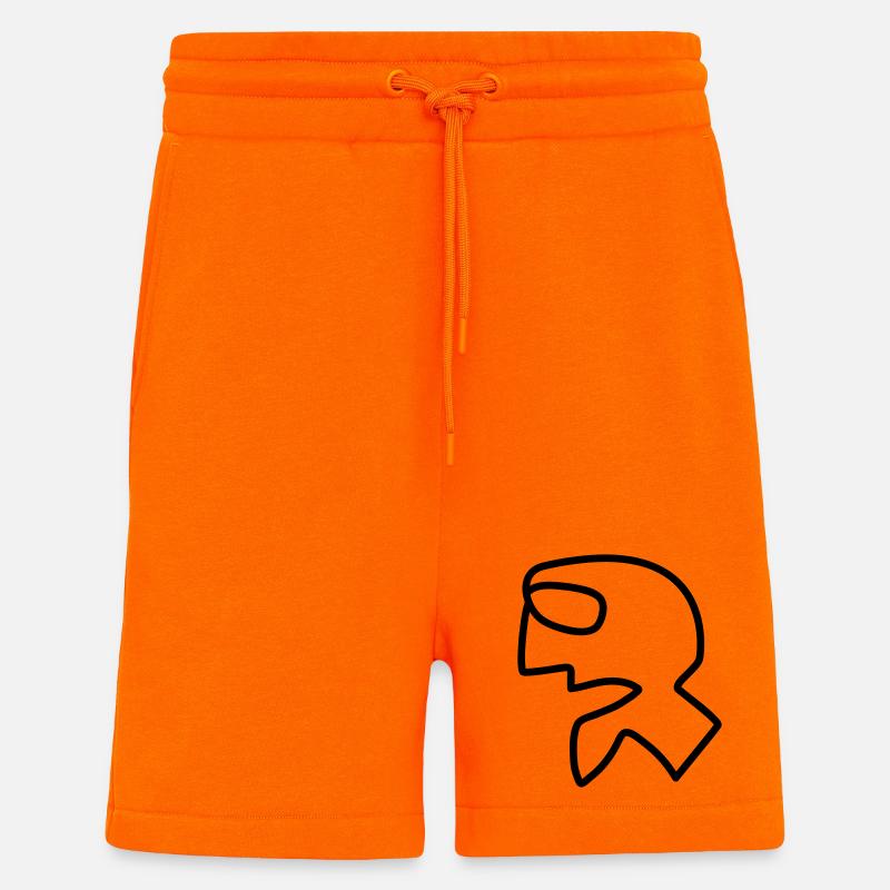 03 Primordial - Short bio décontracté fabriqué en UE - SUNSET ORANGE