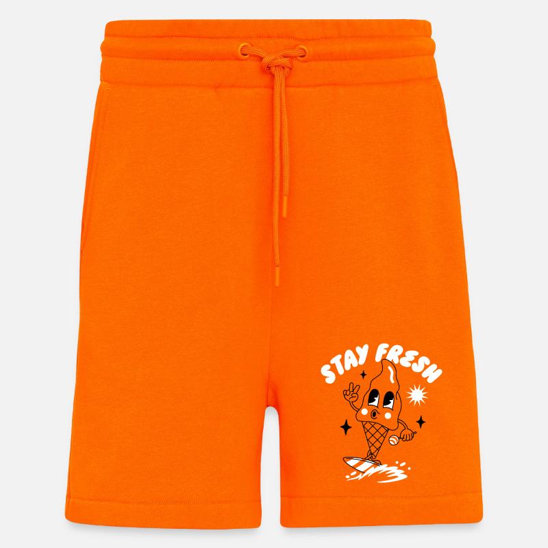Stay Fresh Sun Theme Tee - Shorts - made by SPREAD - SUNSET ORANGE