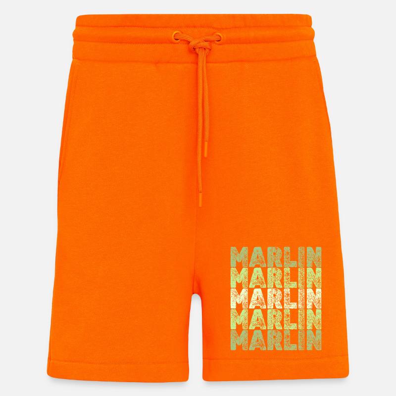 Marlin Marlin - Short bio décontracté fabriqué en UE - SUNSET ORANGE