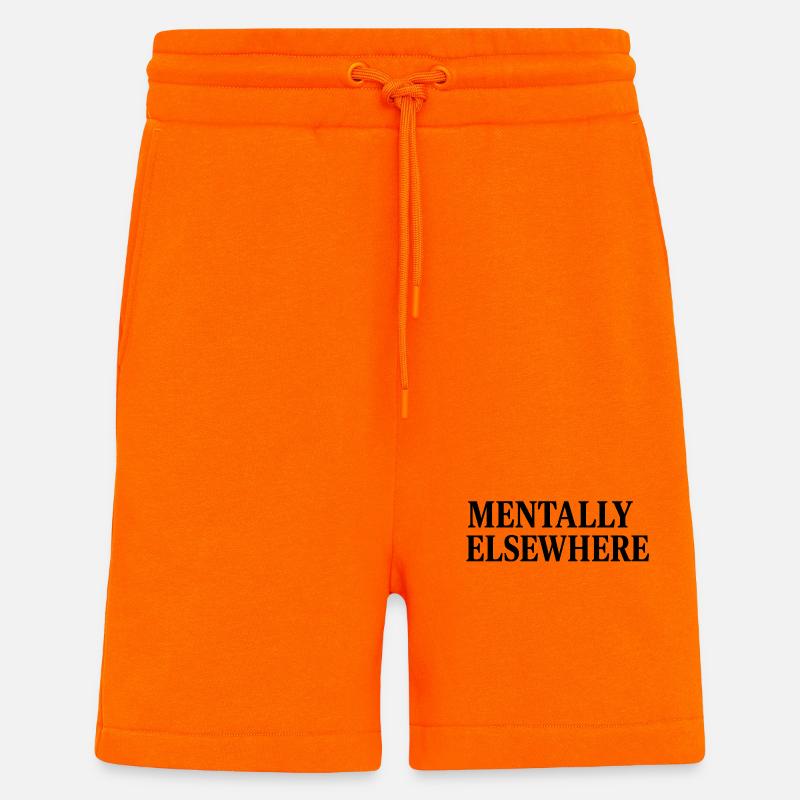 MENTALLY ELSEWHERE - Shorts - made by SPREAD - SUNSET ORANGE