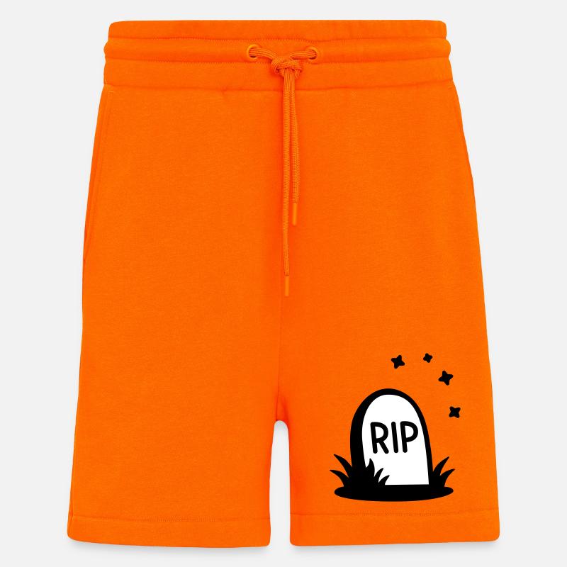 RIP Halloween Grabstein Silhouette - Shorts - made by SPREAD - SUNSET ORANGE