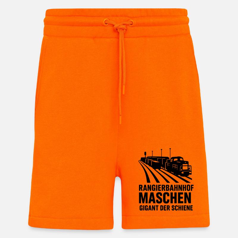 Rangierbahnhof Maschen Güterzug Gleise  - Shorts - made by SPREAD - SUNSET ORANGE