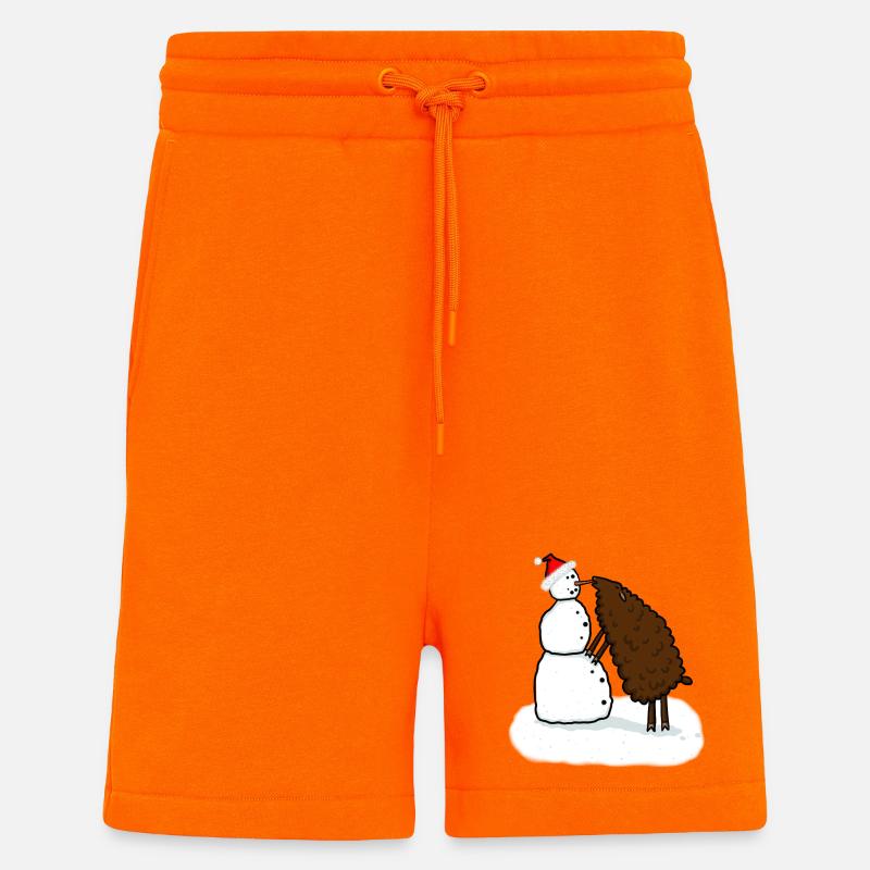 Schneemann & Schaf - Shorts - made by SPREAD - SUNSET ORANGE