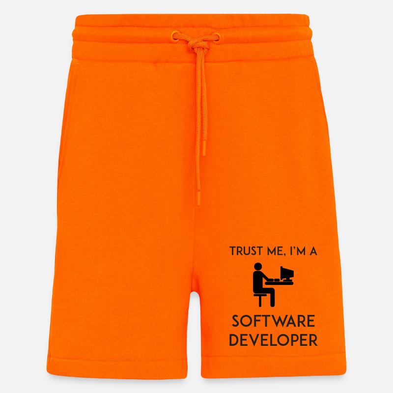 Vertrau mir, ich bin Softwareentwickler - Shorts - made by SPREAD - SUNSET ORANGE