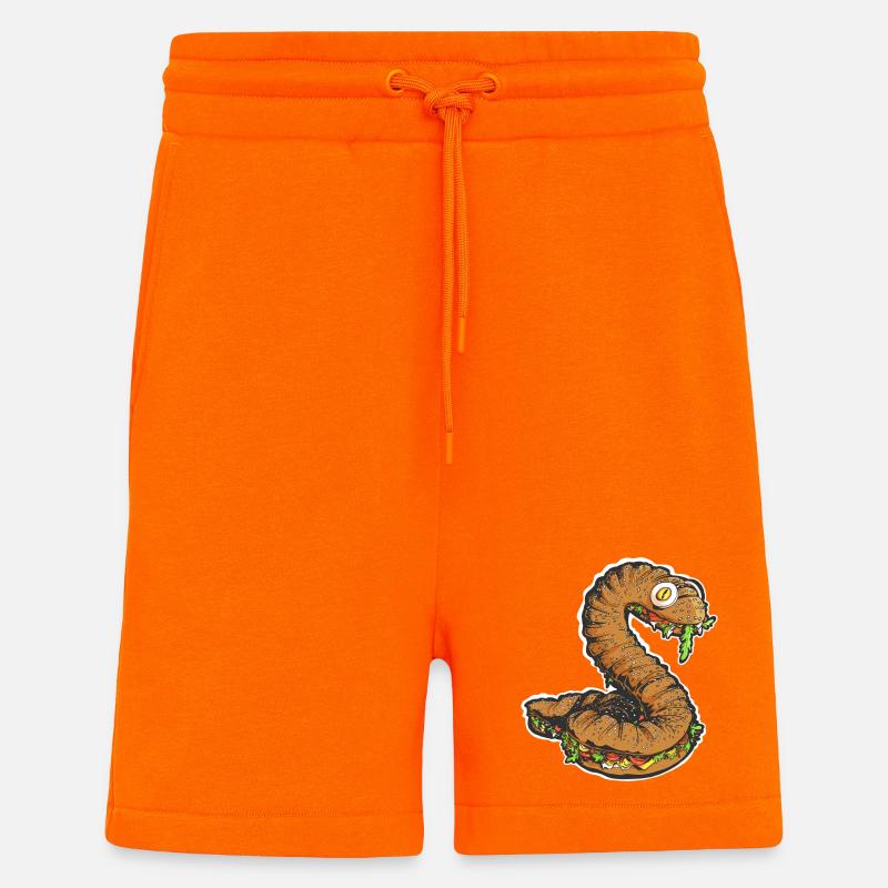 Le Snacking Snake - Short bio décontracté fabriqué en UE - SUNSET ORANGE