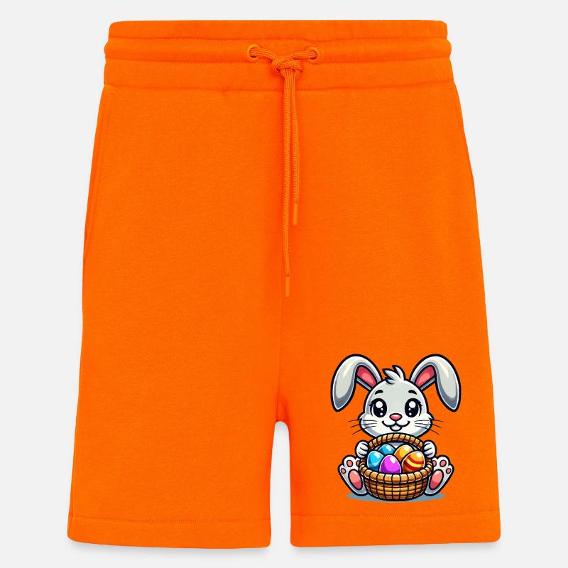 Osterhase mit bunten Eiern - Shorts - made by SPREAD - SUNSET ORANGE