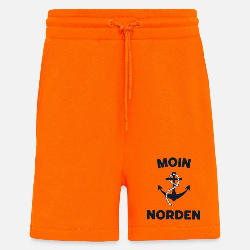 Moin Norden – Maritimes Anker-Design - Shorts - made by SPREAD - SUNSET ORANGE