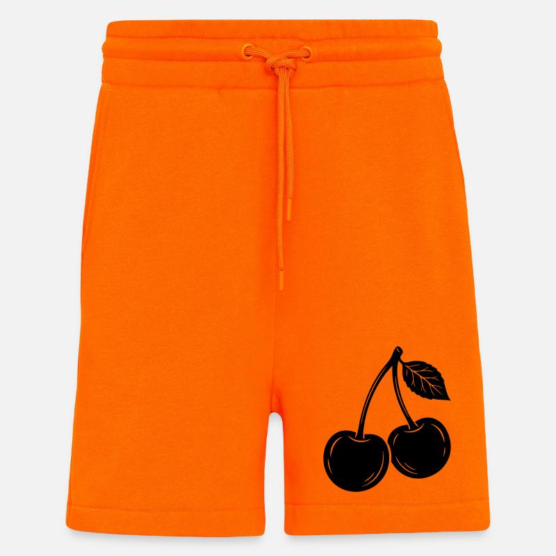 Cherry Pair Silhouette - Short bio décontracté fabriqué en UE - SUNSET ORANGE