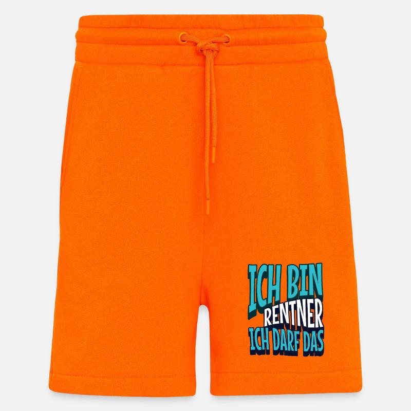 Rentner darf das - Shorts - made by SPREAD - SUNSET ORANGE