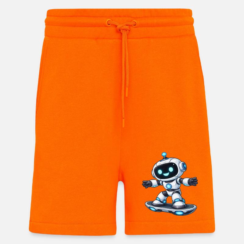 Robot Hoverboard  - Shorts - made by SPREAD - SUNSET ORANGE