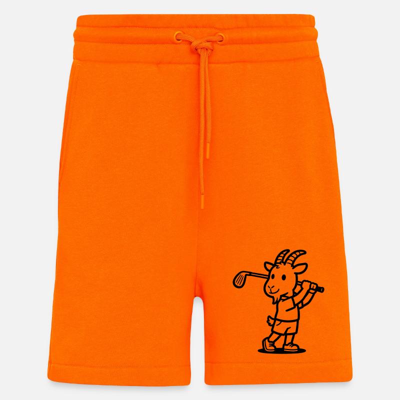 Goat Golf - Shorts - made by SPREAD - SUNSET ORANGE