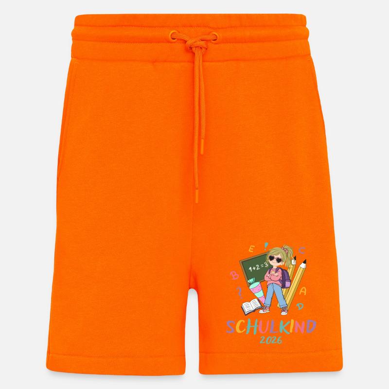 Schulkind 2026: Farbenfroh - Shorts - made by SPREAD - SUNSET ORANGE