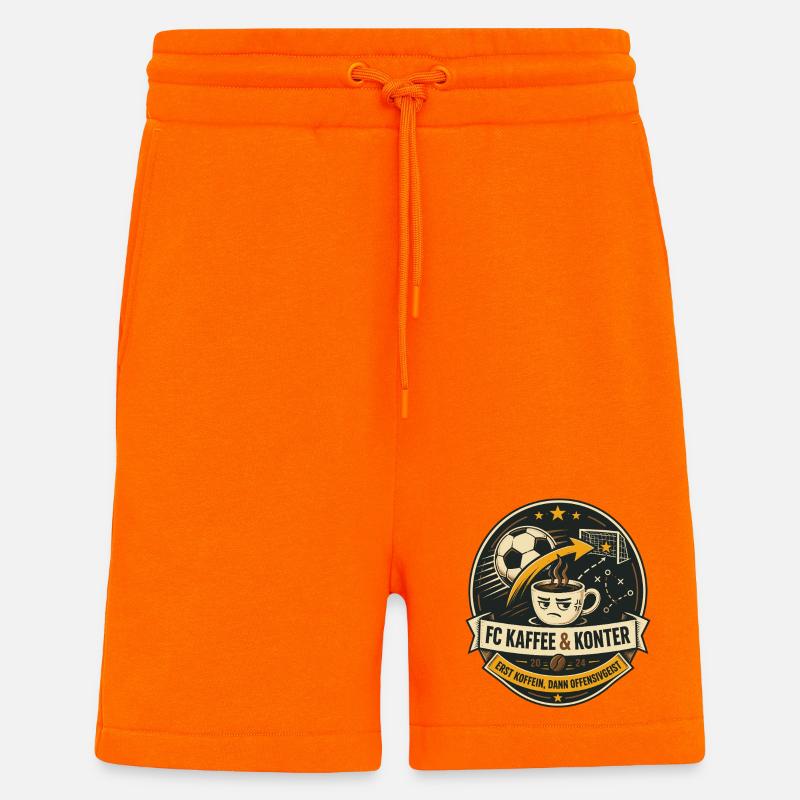 FC Kaffee & Konter - Shorts - made by SPREAD - SUNSET ORANGE