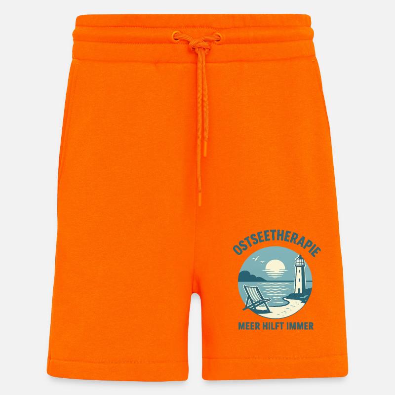 Ostseetherapie - Meer hilft immer - Shorts - made by SPREAD - SUNSET ORANGE
