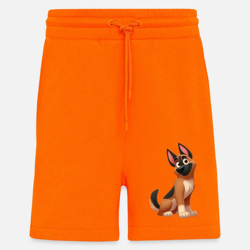 Deutscher Schäferhund 14 - Shorts - made by SPREAD - SUNSET ORANGE