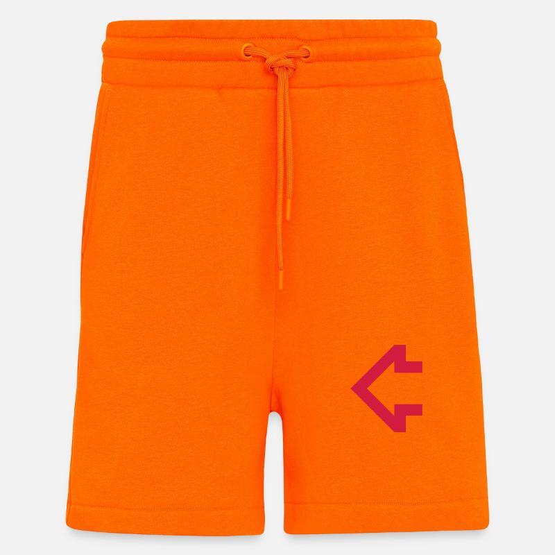 Pfeil nach links Rot - Shorts - made by SPREAD - SUNSET ORANGE