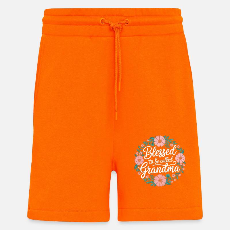 S’appeler Mamie 7 ID059 - Short bio décontracté fabriqué en UE - SUNSET ORANGE
