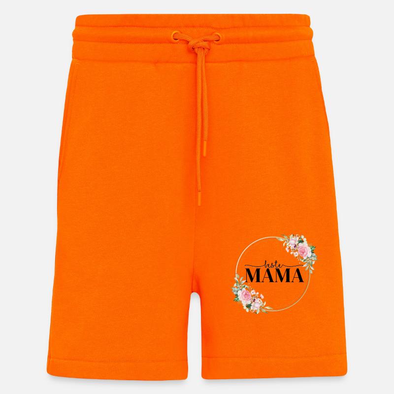 Beste Mama - Geschenkidee - Shorts - made by SPREAD - SUNSET ORANGE