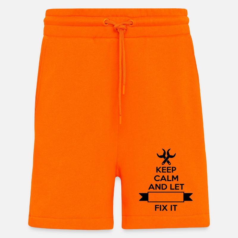 Mécanicien - Short bio décontracté fabriqué en UE - SUNSET ORANGE