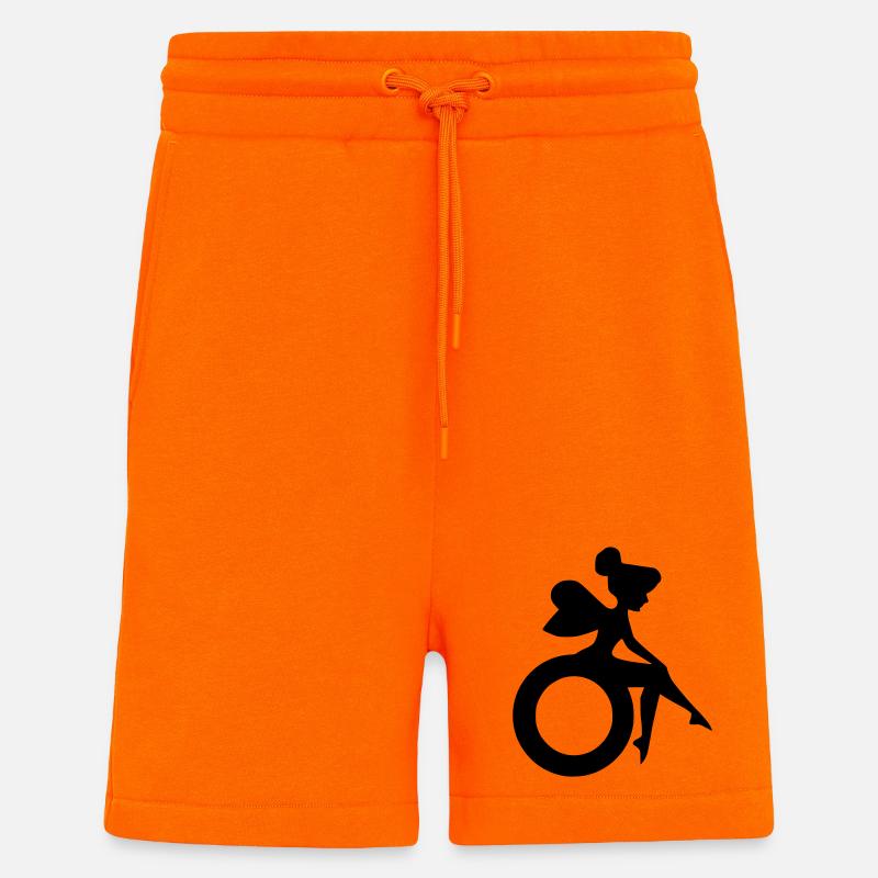 Bild einer Fee im Rollstuhl # - Shorts - made by SPREAD - SUNSET ORANGE