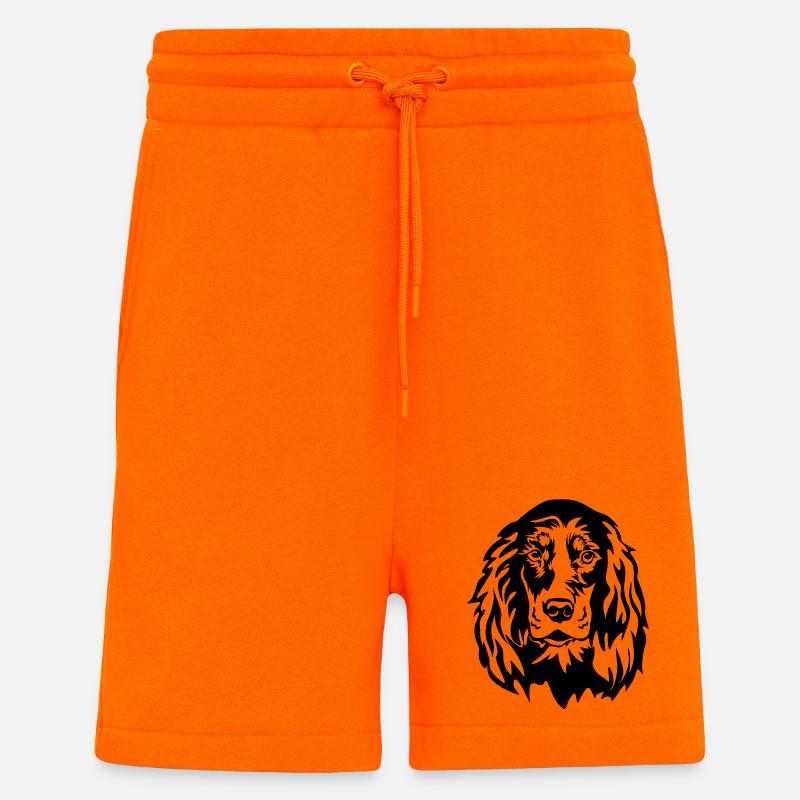 Gordon Setter Kopf - Shorts - made by SPREAD - SUNSET ORANGE