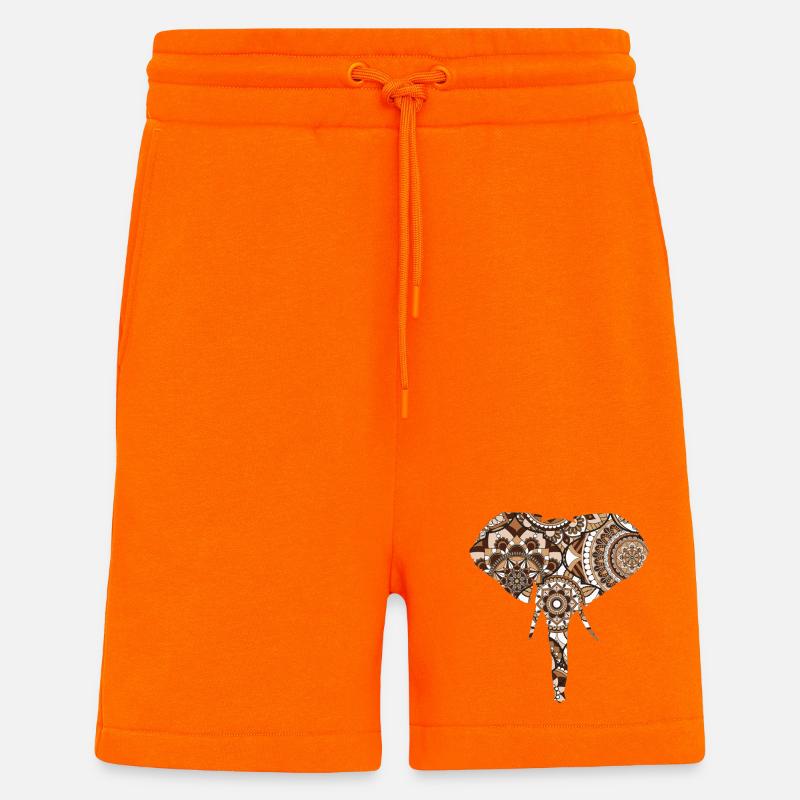 Elefantenmuster - Shorts - made by SPREAD - SUNSET ORANGE