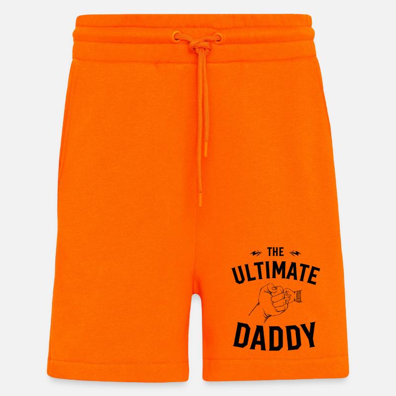 Geschenk 'The Ultimate Daddy' für Papa - Shorts - made by SPREAD - SUNSET ORANGE