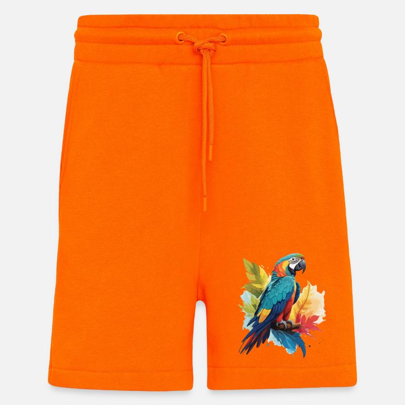 Bunter Papagei - Shorts - made by SPREAD - SUNSET ORANGE