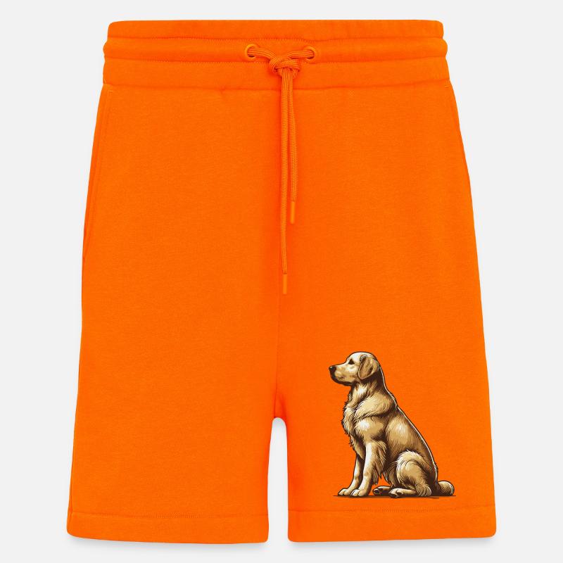 Golden retriever - Short bio décontracté fabriqué en UE - SUNSET ORANGE