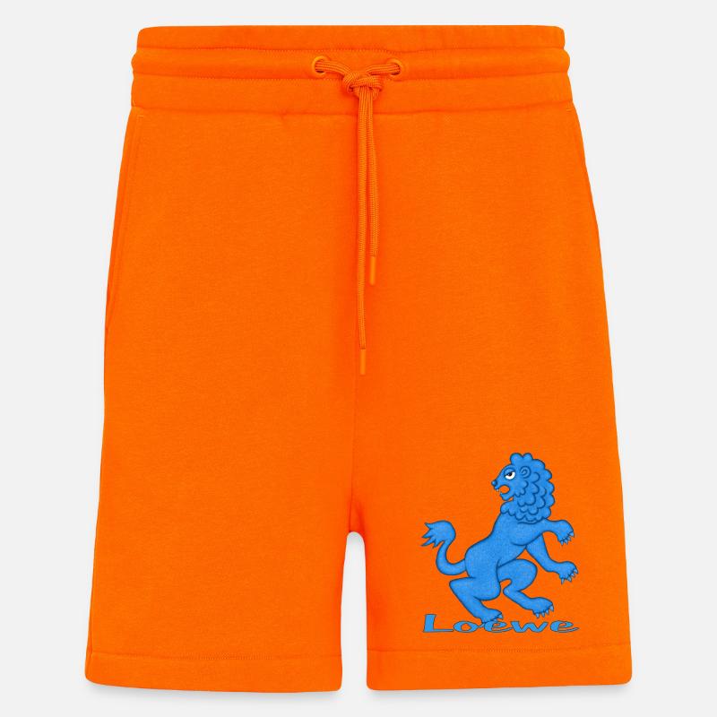 Sternzeichen Löwe blau - Shorts - made by SPREAD - SUNSET ORANGE