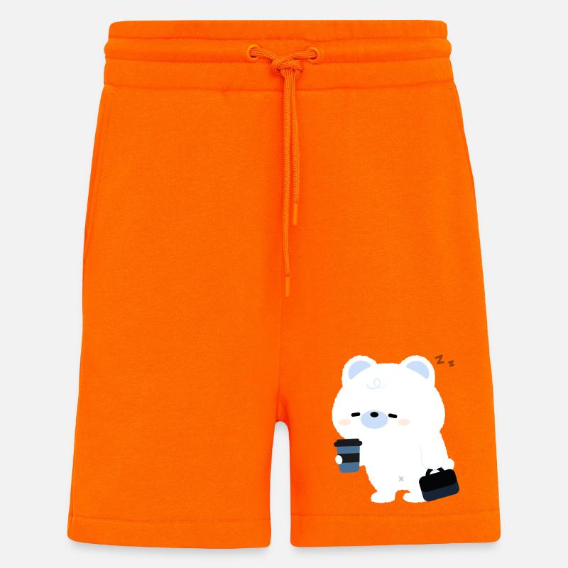 Eisbär-Kaffee - Shorts - made by SPREAD - SUNSET ORANGE