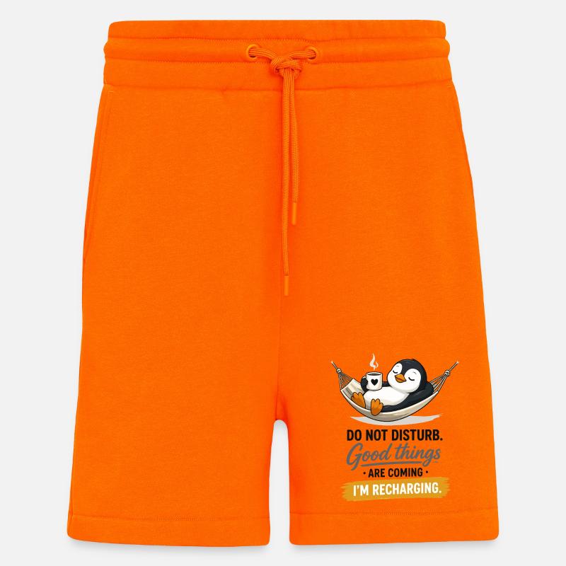 Penguin Recharging Hammock - Shorts - made by SPREAD - SUNSET ORANGE
