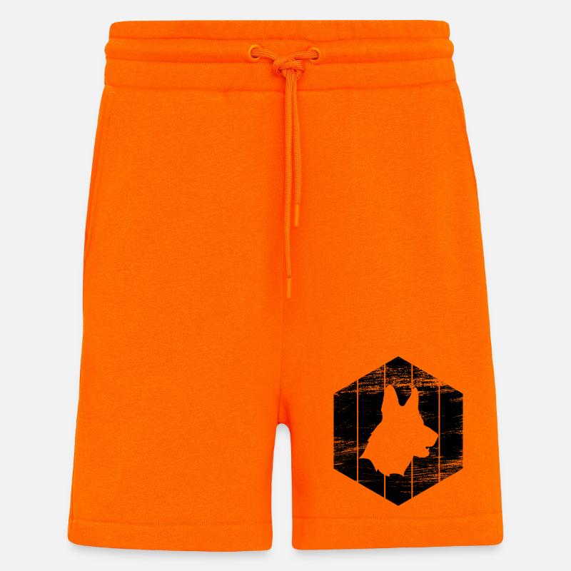 German Shepherd Sketch - Shorts - made by SPREAD - SUNSET ORANGE