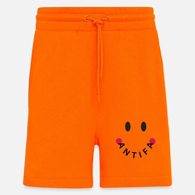 Friendly Antifa Original - Shorts - made by SPREAD - SUNSET ORANGE