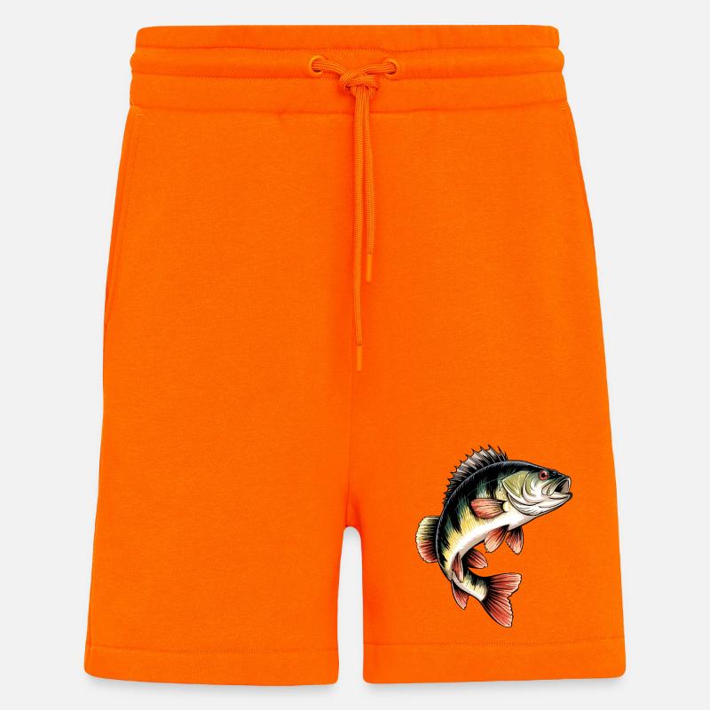 Perch Motif - Shorts - made by SPREAD - SUNSET ORANGE