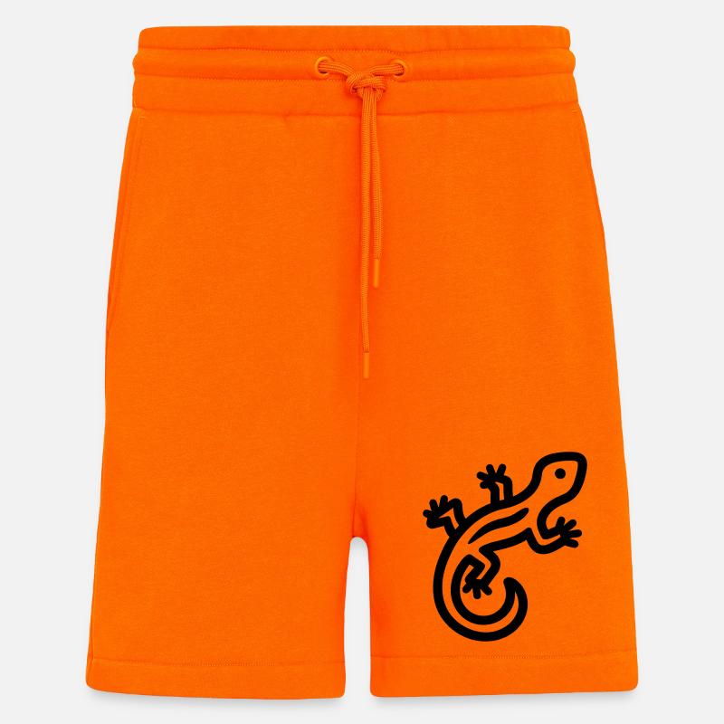 lézard - Short bio décontracté fabriqué en UE - SUNSET ORANGE