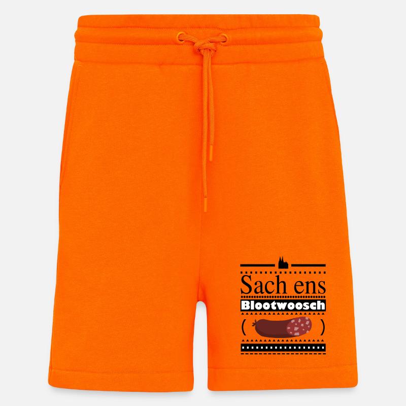 Kölner Blutwurst Cartoon Design - Shorts - made by SPREAD - SUNSET ORANGE