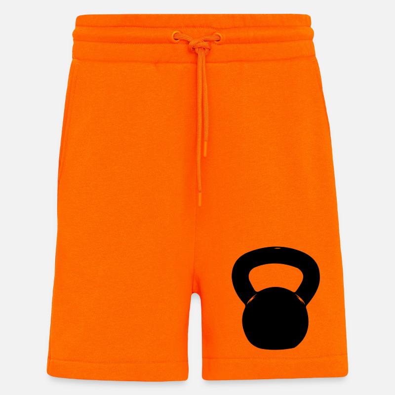 Kettlebell - Short bio décontracté fabriqué en UE - SUNSET ORANGE