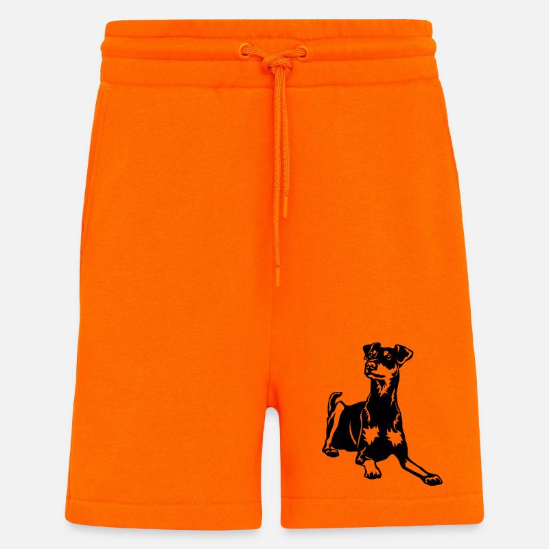 Deutscher Pinscher - Shorts - made by SPREAD - SUNSET ORANGE