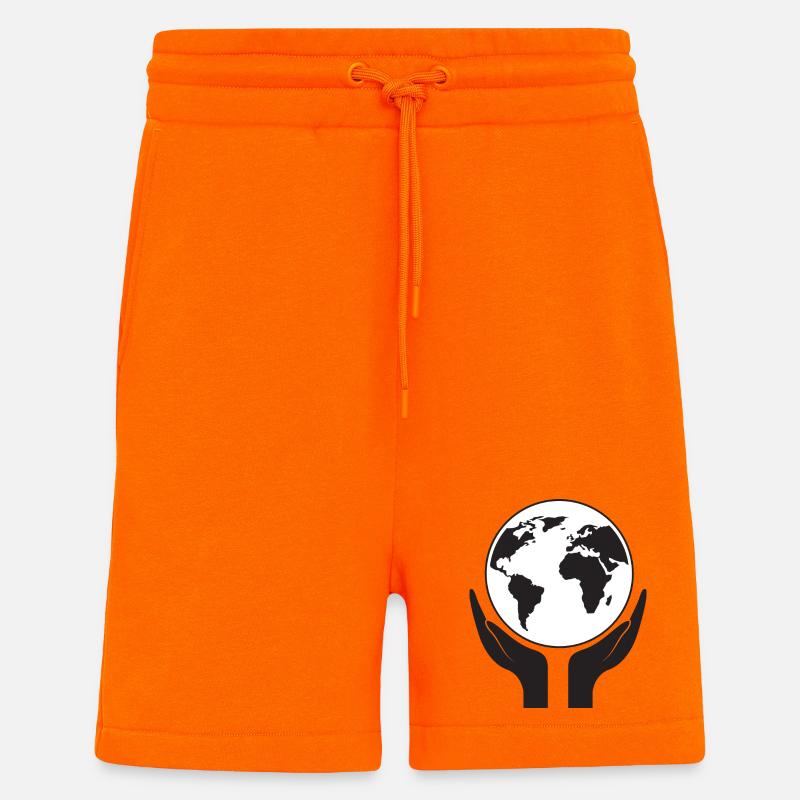 Rettet unseren Planeten - Shorts - made by SPREAD - SUNSET ORANGE