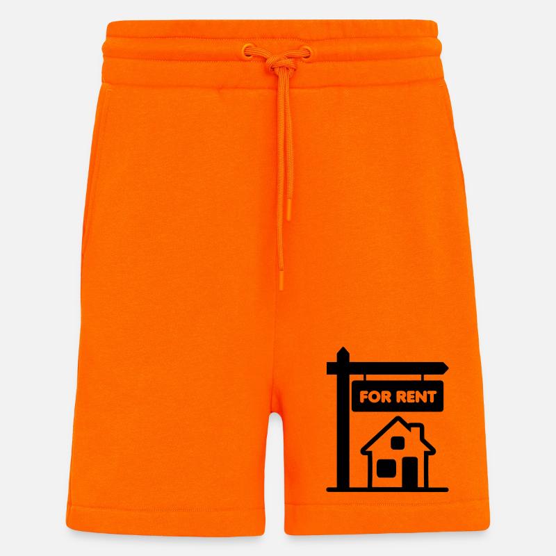 Transparentes Schild zur Miete - Shorts - made by SPREAD - SUNSET ORANGE