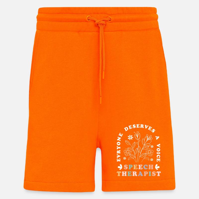 Sprachtherapeut Logopäde Logopädie - Shorts - made by SPREAD - SUNSET ORANGE