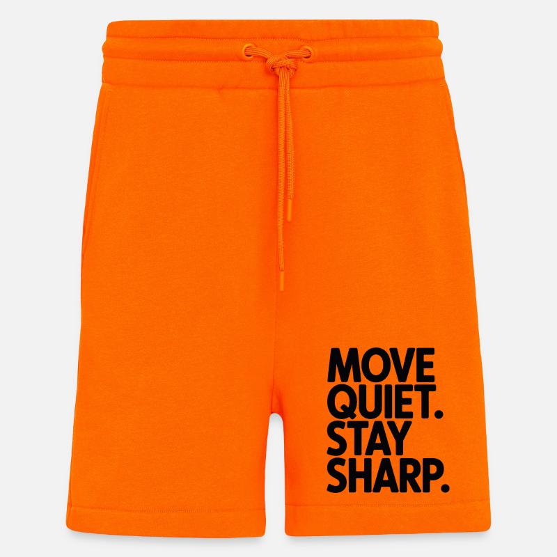 Move Quiet. Stay Sharp. - Shorts - made by SPREAD - SUNSET ORANGE