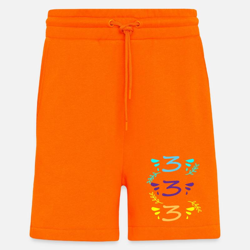 drei oder dreihundertdreiunddreißig - Shorts - made by SPREAD - SUNSET ORANGE