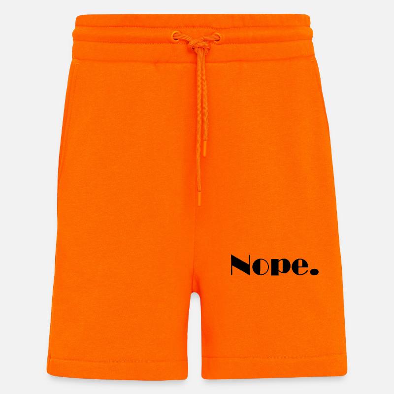 Non. - Short bio décontracté fabriqué en UE - SUNSET ORANGE